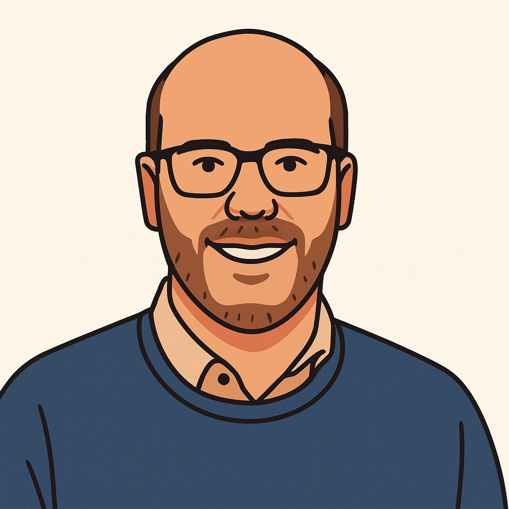 Andrea Telatin (GPT made cartoon)