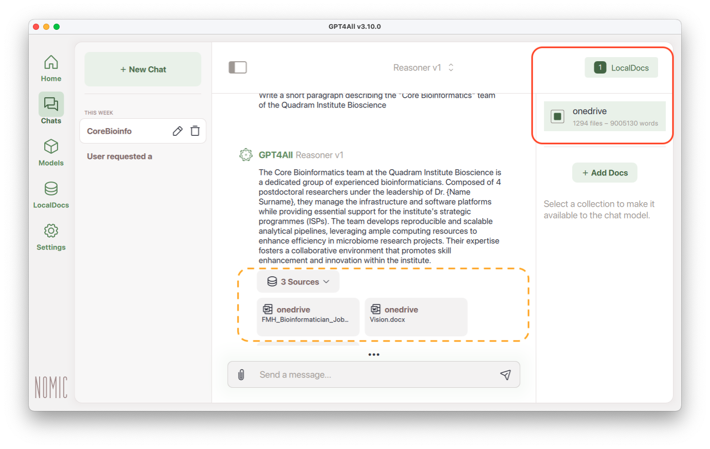 Chatting with your docs